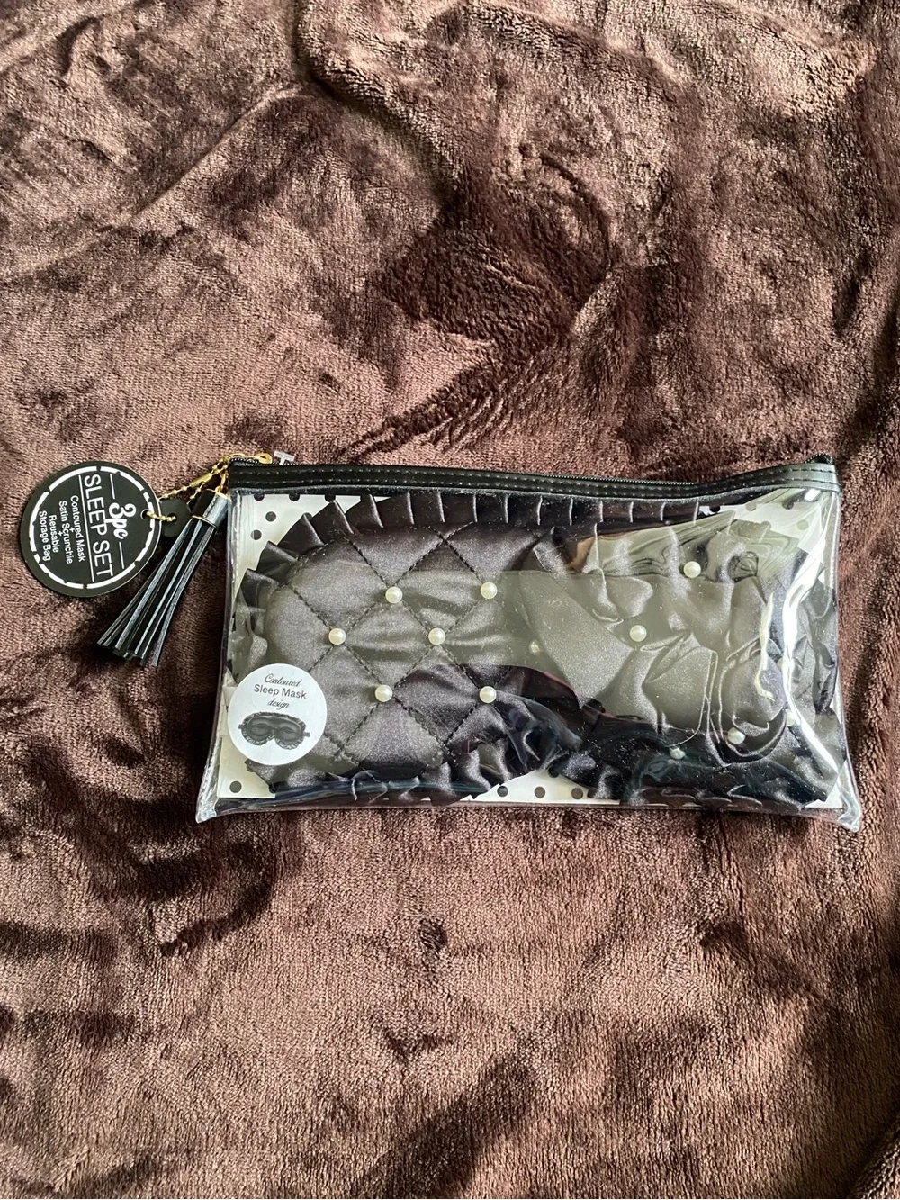 Satin Eye Mask & Scrunchie Set